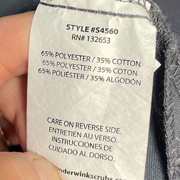 5 for $25🔥Wonder Wink WorkFlex Grey Scrub Top Large - Picture 4 of 5